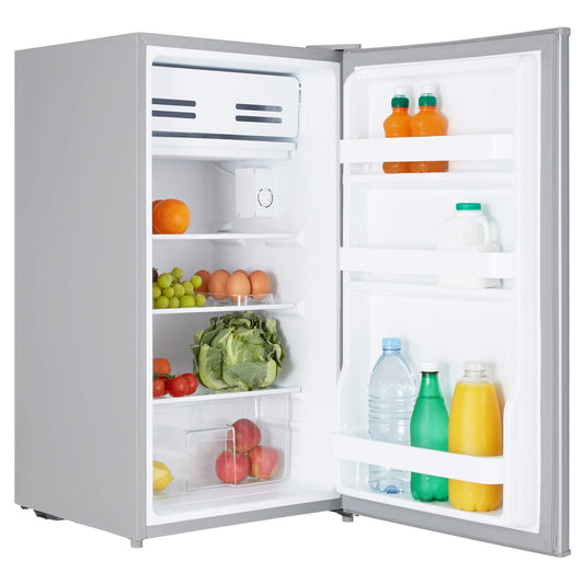 Cookology UCIF93BK Freestanding under counter Fridge in Silver - 93 Litre Capacity