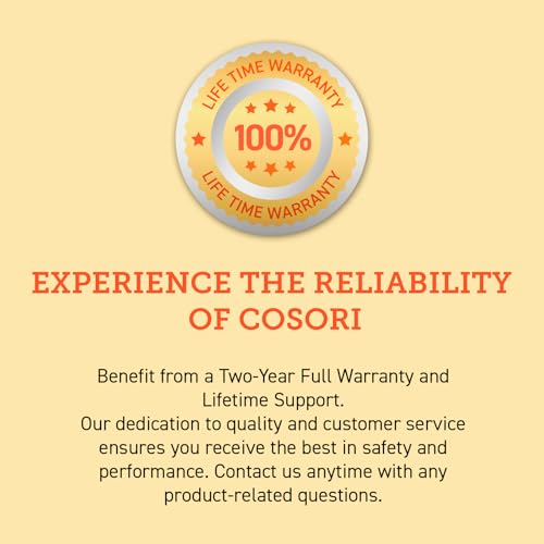 COSORI Dual Air Fryer, 8.5L Family Size, 8-In-1, Air Fry, Roast, Bake, Reheat, Dehydrate, Grill