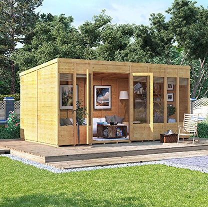 BillyOh Bella Tongue and Groove Pent Summerhouse (14x8 Spray Treated)