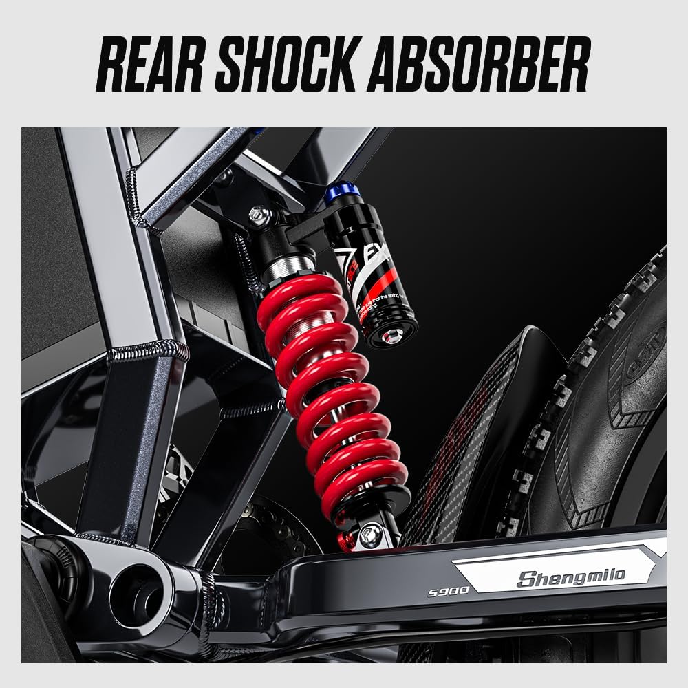 20" Fat Tyre Electric Bike with 60V 30Ah Battery, Full Suspension & Hydraulic Disc Brakes