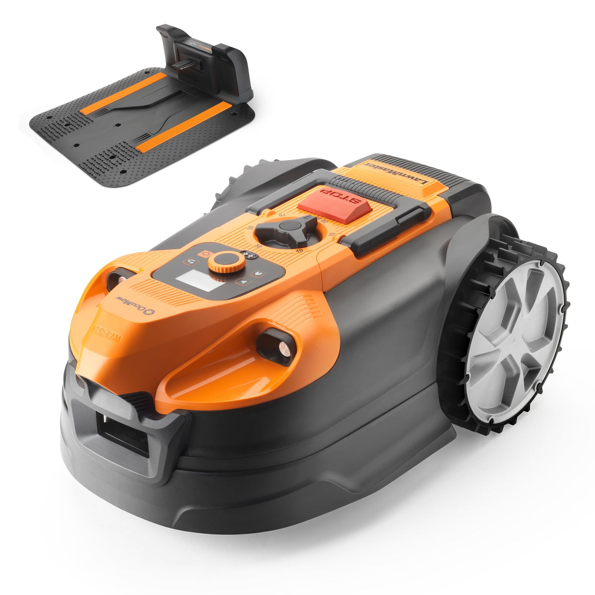 LawnMaster OcuMow 18 Vision Robot Lawnmower & Charging Station, 800m2
