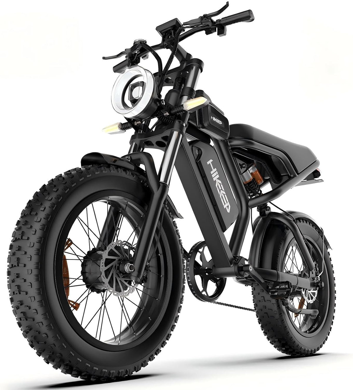 20" Fat Tyre Electric Bike with Dual 1500W Peak Motors, 48V 25Ah Removable Battery & Dual Suspension