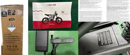 26" Fat Tyre Electric Bike with 1000W Peak Brushless Motor, 48V 13Ah Removable Battery