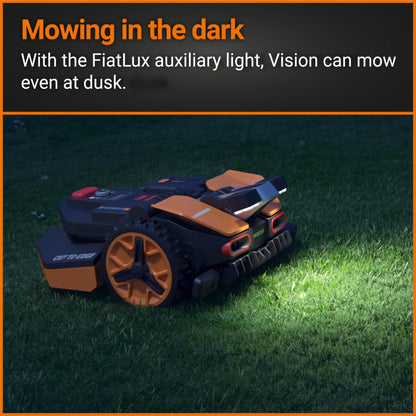 WORX WR206E Landroid Vision Robotic Lawn Mower – 600m2 Patented AIA Mowing Multi-Zone, Auto Charging, 20V PowerShare Battery, Rain Sensor