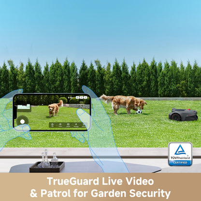 MOVA ViAX 300 Robot Lawnmower without Boundary, Recommended 300 m2, AI-Assisted Auto Mapping, U-Shape Path Planning, Dual-Vision Obstacle Avoidance