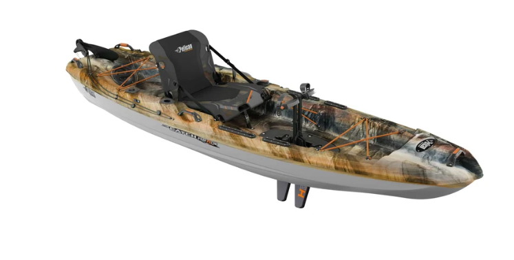 Pelican Catch 110 HDII Premium Angler - Sit-On-Top Fishing Kayak - HyDryve Pedal System & Comfortable Ergocast seat - 10 ft - Outback