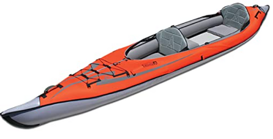 Advanced Elements AE1007-E AdvancedFrame Convertible Elite Inflatable Kayak , Red, 15ft