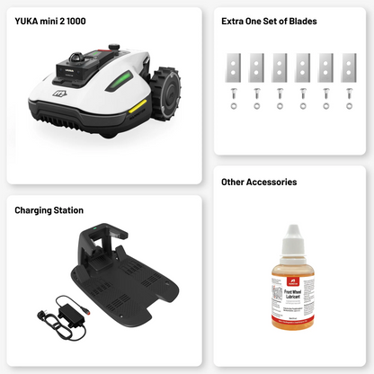 Robotic Lawn Mower for Lawns Up to 1000m2, 360° LiDAR Navigation, Dual-Camera AI Vision